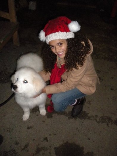 Maybe this should be my Christmas card? What do you think? - On the set of The Search for Santa Paws