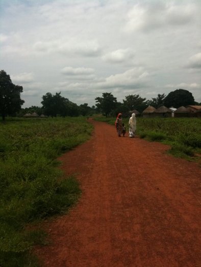 Women sometimes have to walk 3 to 5 miles to collect water which they then have to carry back. They  - x UNICEF Ghana trip