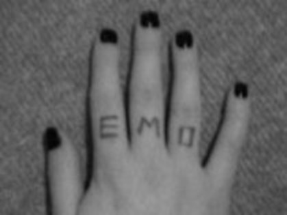 my hand =`EMO`