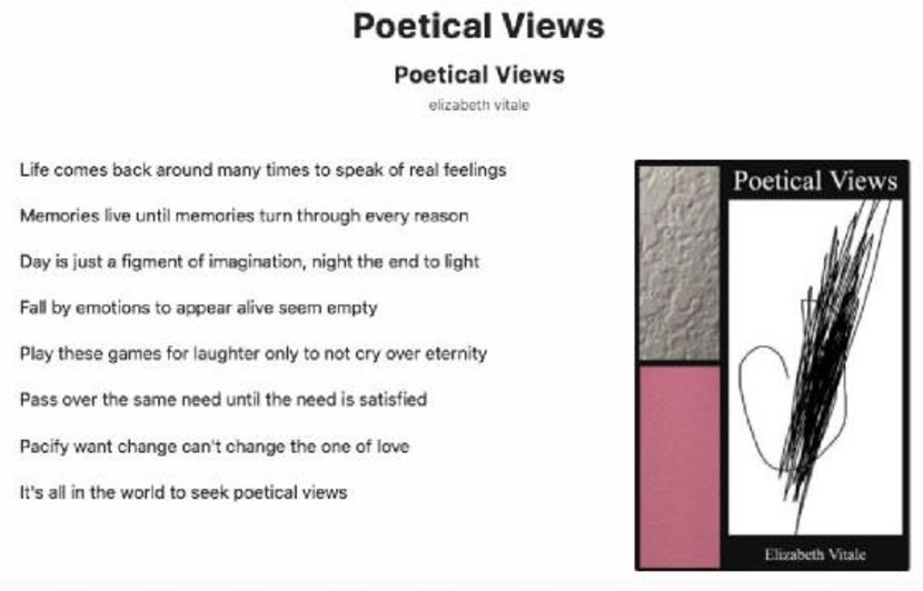 Poetical Views - EVitale Writings with Photos Writing World