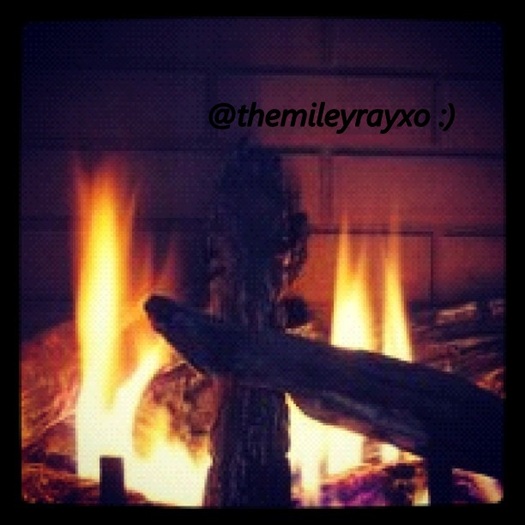 Around the fire working on a Christmas song with Brandi. :) #thegoodlife