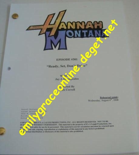 hannahs script3 - Hannah Montana Scripts