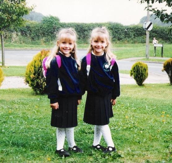 We - Our first day of school ever 4 years old