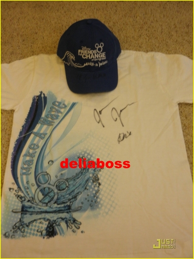 3 - a T-shirt signed by JOE and Demi