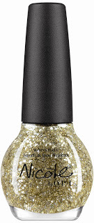 Kissed at Midnight; This romantic gold glitter is perfect any time
