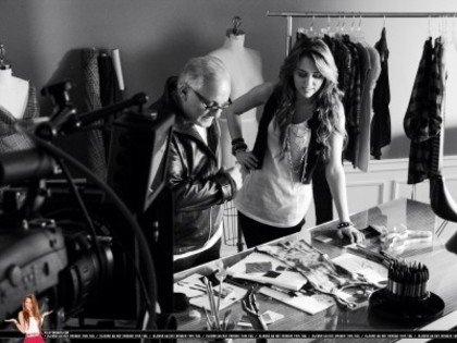 Miley Cyrus and Max Azria for Walmart-Behind The Scenes