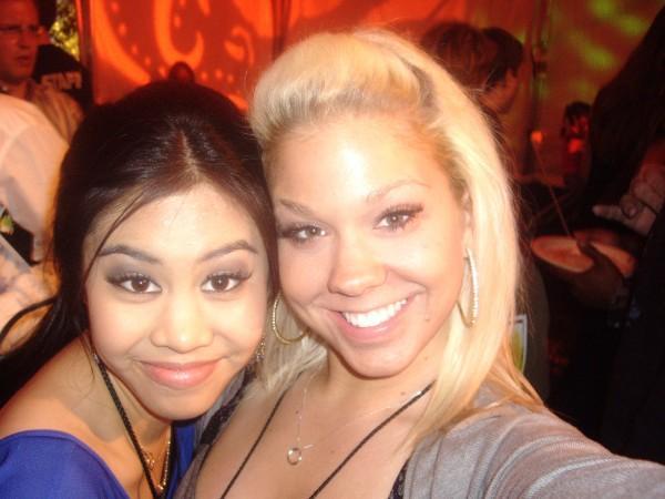 With my best friend Amanda at the after party - Kids Choice Awards 2009