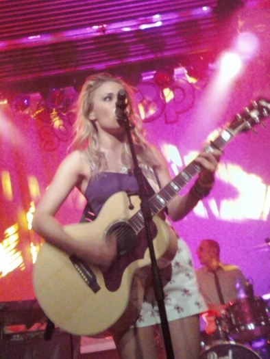 The beautiful and talented @EmilyOsment rockin\' it out in Calgary on monday