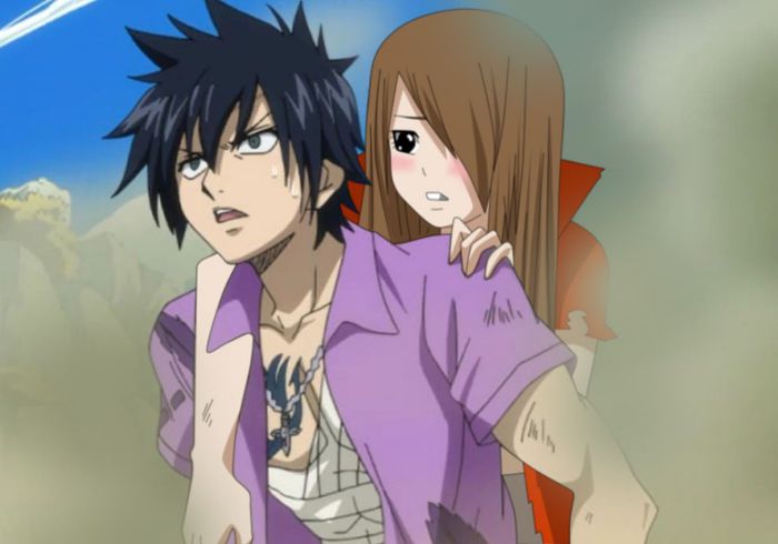 Gray-carrying-Emma - 1st Fairy Tail Character