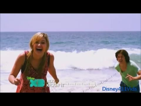 Disney XD\'s _Kickin\' It_ summer bumper with Leo Howard and Olivia Holt 055