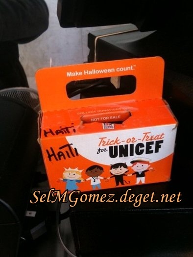 UNICEF box in a deli to help support the victims of Haiti. The rebuilding process will take a very l