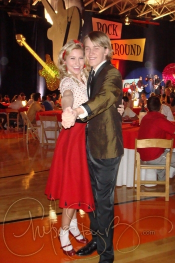 me and Jason Dolley as Stephanie and Virgil at the 50\'s Dance
