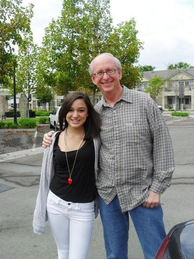 with her grandfather