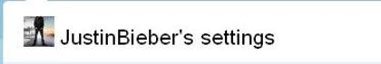 my settings from twitter