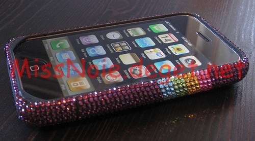 My IPhone with Glitter case <33