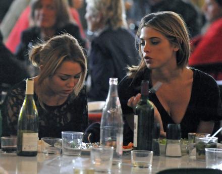 miley and ashley greene - some new pics with miley