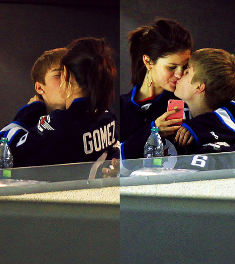 tumblr_ltj58kYzfd1qcby6mo1_500_large - x - Sweet Kisses For Selena Gomez At Hockey - x
