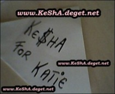 my autograph from KeSHa