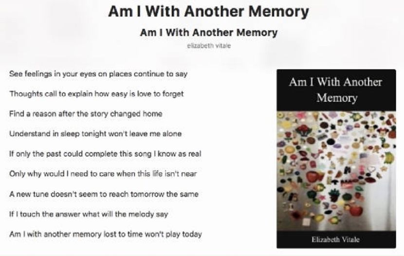 Am I With Another Memory - EVitale Writings with Photos Stories