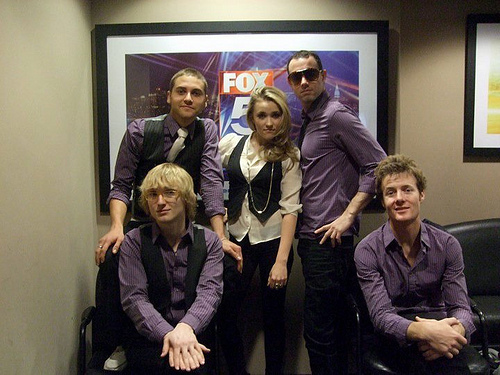 me and my Band backstage at FOX - another personal pics