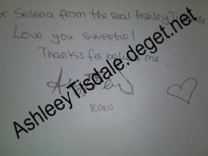 AshleeyTisdale - My autographs