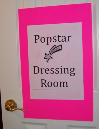 My dressing room`s door