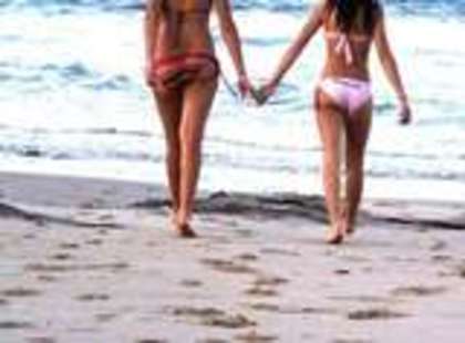 lolly and me at the beach - me and Free Disthrubed