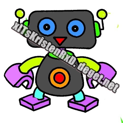 look at this robot ! i colored for laura on my iPhone !! - So PROOFS new proofs