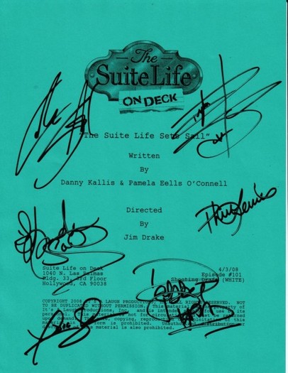 autographs - some cool pics from set of The Suite Life on Deck
