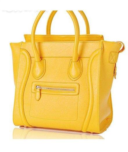 celine-lemon-yellow-boston-tote-bag-handbag-purse-d0f2 - cc
