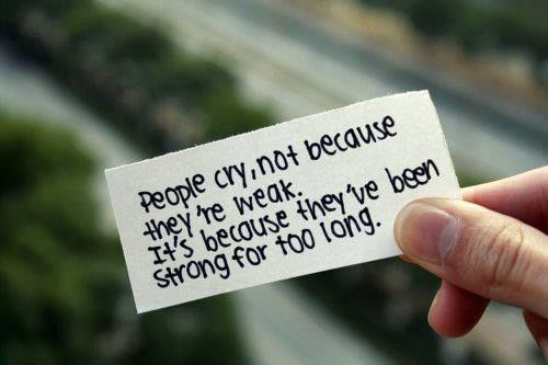 ` People cryin\' ..