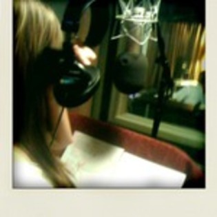 at the studio