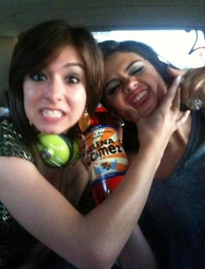 with selena gomez :]] lol - Thnx for everything