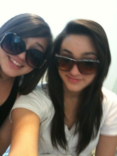 I wore her glasses, and she wore mine. =]