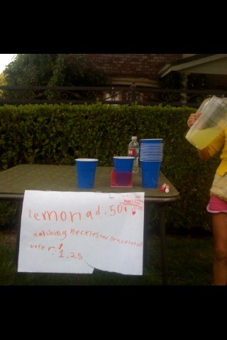 Just stumbled upon two adorable little girls' lemonade stand! Reminds me of Texas summers. Thanks No