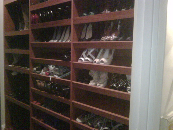 Mileys shoe closet!