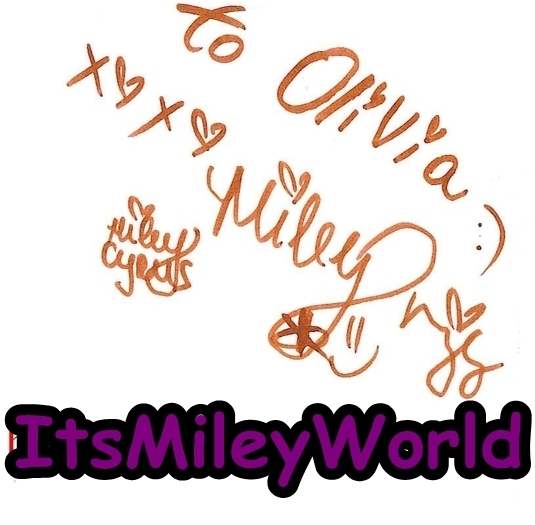 Thank you Mileyy - My Autographs xD