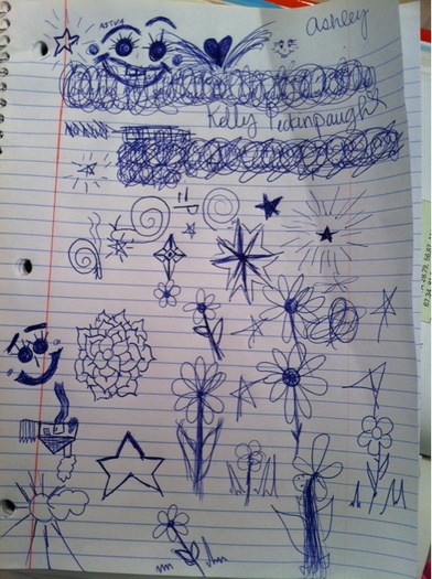 My art skills aren\'t that epic, but I still doodle in between scenes.