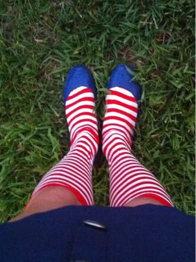 Patriotic footwear. You\'re welcome.