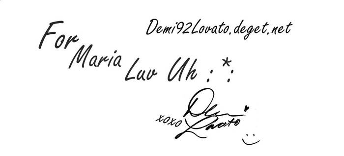 Autograph For Maria