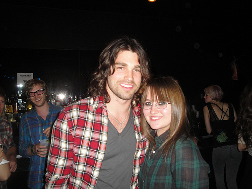Justin Gaston and me, he is so awesome