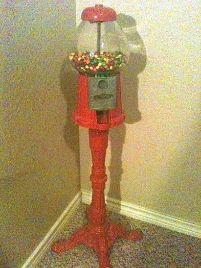 This is my Skittles machine, and yes, it takes money xP