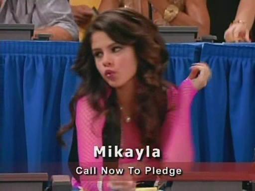 5 - Selena Gomez as Mikayla giving you a Big Kiss