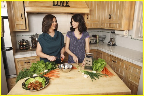 me and mom - in the kitchen