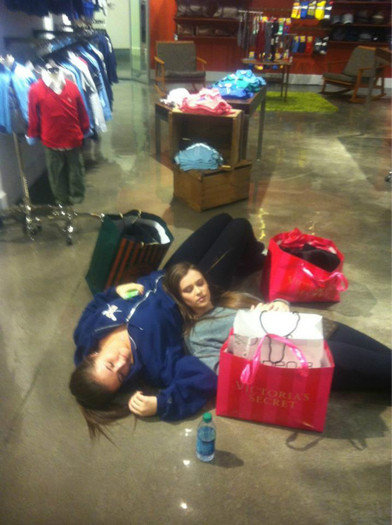 We literally shopped till we dropped hahaha!