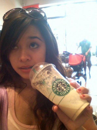 a girl with my starbucks