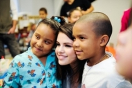 7 - Selena Gomez visited a hospital for sick children
