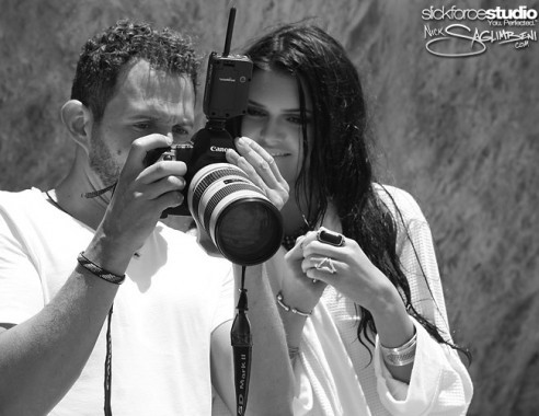 kendall-jenner-nick-saglimbeni-slickforce-beach-2-492x380 - x - Kendall Jenner - x