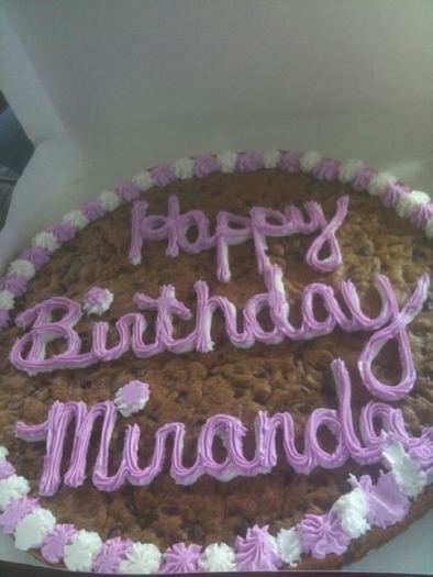 Thanks for the amazing Birthday Cookie - proofs4