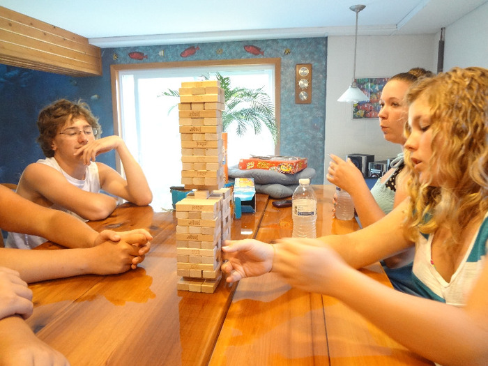 Pool Party and Jenga with friends (1) - Pool Party and Jenga with Friends